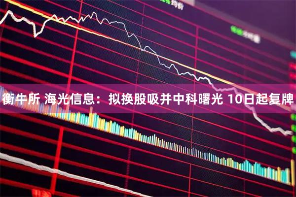 衡牛所 海光信息：拟换股吸并中科曙光 10日起复牌
